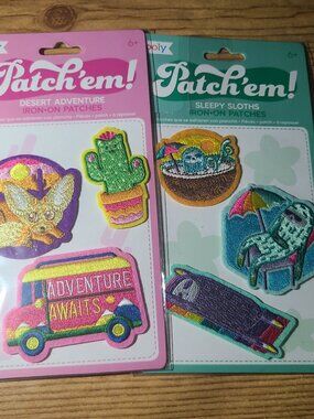 Patch'em Iron-on patches lot (X2) NEW